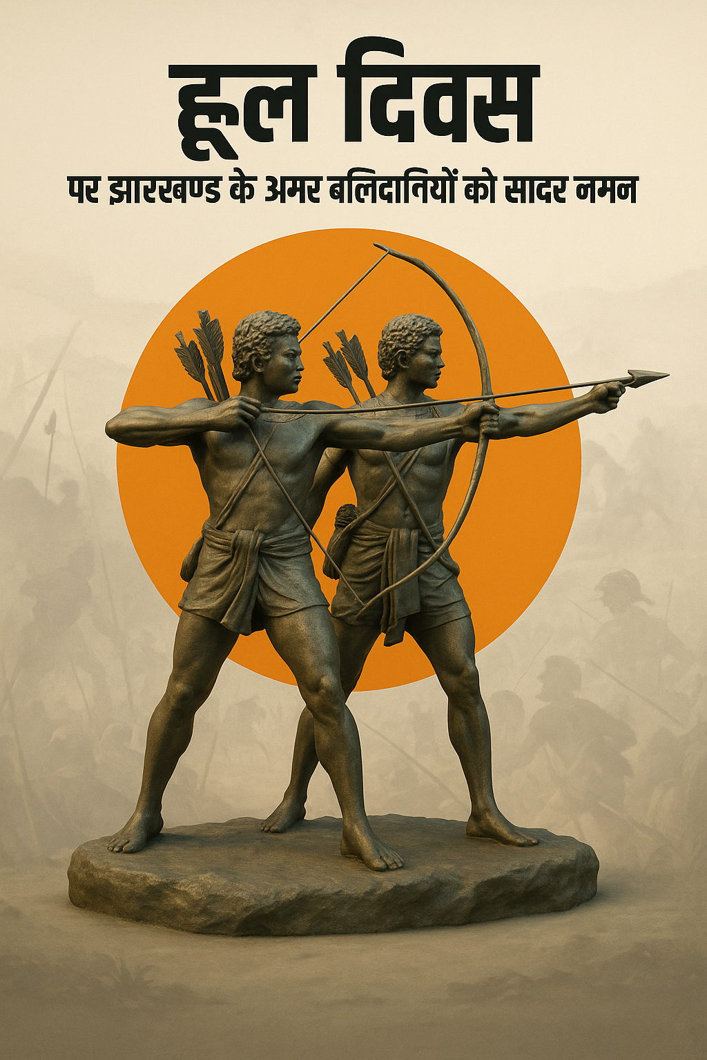हूल दिवस झारखंड राज्य  में हर साल 30 जून को संथाल  आदिवासी क्रांति की याद में मनाया जाता है 